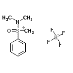 CAS 登录号：21077-81-6， (二甲基氨基)甲基苯基氧代锍四氟硼酸盐