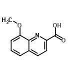 CAS#: 21141-35-5, 8-Methoxy-2-Quinolinecarboxylic Acid