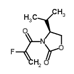 CAS 登录号：211444-51-8， (4S)-3-(2-氟丙烯酰)-4-异丙基-1,3-恶唑烷-2-酮