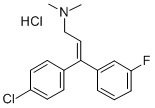 CAS 登录号：21165-57-1， 1-(4-氯苯基)-1-(3-氟苯基)-3-二甲基氨基丙-1-烯盐酸盐