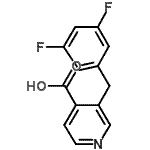 CAS 登录号：211679-02-6， 3-(3,5-二氟苄基)异烟酸