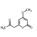 CAS 登录号：21179-76-0， 4-甲氧基-6-(2-氧代丙基)-2H-吡喃-2-酮