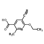 CAS 登录号：212255-67-9， 5-氰基-6-乙氧基-2-甲基烟酸
