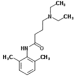 CAS 登录号：21236-53-3， 4-(二乙基氨基)-N-(2,6-二甲基苯基)丁酰胺