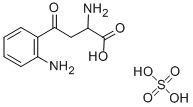 CAS 登录号：2126-91-2， (1)-alpha,2-二氨基-gamma-氧代苯丁酸硫酸盐(1:1)
