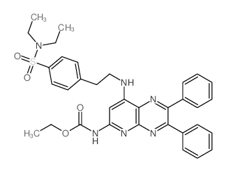 CAS#: 21271-99-8, Ethyl N-[7-[2-[4-(Diethylsulfamoyl)Phenyl]Ethylamino]-3,4-Diphenyl-2,5,10-Triazabicyclo[4.4.0]Deca-2,4,7,9,11-Pentaen-9-Yl]Carbamate