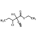 CAS 登录号：212848-05-0， 乙基3-氯-2-氰基-2-羟基戊烷酸酯