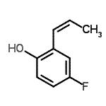 CAS#: 212909-78-9, 4-Fluoro-2-[(1Z)-1-Propen-1-Yl]Phenol