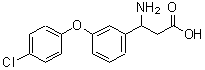CAS 登录号：213192-54-2， 3-氨基-3-[3-(4-氯苯氧基)苯基]丙酸