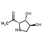 CAS#: 213314-75-1, 1-[(2S,3S,4S)-3,4-Dihydroxy-2-Pyrrolidinyl]Ethanone