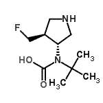 CAS 登录号：213388-74-0， [(3R,4S)-4-(氟甲基)-3-吡咯烷基](2-甲基-2-丙基)氨基甲酸