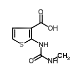 CAS 登录号：213390-61-5， 2-[(甲基氨基甲酰)氨基]-3-噻吩羧酸