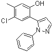 CAS 登录号：213690-56-3， 4-氯-5-甲基-2-(2-苯基吡唑-3-基)苯酚