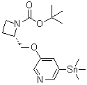 CAS 登录号：213766-21-3， (2S)-2-({[5-(三甲基锡烷基)-3-吡啶基]氧基}甲基)-1-吖丁啶羧酸叔丁酯