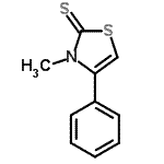 CAS#: 21402-19-7, 3-Methyl-4-Phenyl-1,3-Thiazole-2(3H)-Thione