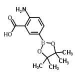 CAS 登录号：214360-71-1， 2-氨基-5-(4,4,5,5-四甲基-1,3,2-二氧杂环戊硼烷-2-基)苯甲酸