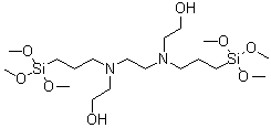 CAS 登录号：214362-07-9， 7-(2-羟基乙基)-3,3-二甲氧基-10-[3-(三甲氧基硅烷基)丙基]-2-氧杂-7,10-二氮杂-3-硅杂十二烷-12-醇