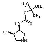 CAS#: 214629-34-2, 2-Methyl-2-Propanyl [(3S,4R)-4-Hydroxy-3-Pyrrolidinyl]Carbamate