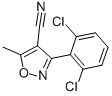 CAS 登录号：21486-28-2， 3-(2,6-二氯苯基)-5-甲基-4-异恶唑甲腈
