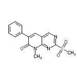CAS 登录号：214983-04-7， 8-甲基-2-(甲基磺酰基)-6-苯基吡啶并[2,3-d]嘧啶-7(8H)-酮