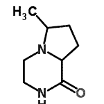 CAS 登录号：21550-80-1， 6-甲基六氢吡咯并[1,2-a]吡嗪-1(2H)-酮