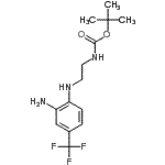 CAS#: 215655-42-8, 2-Methyl-2-Propanyl (2-{[2-Amino-4-(Trifluoromethyl)Phenyl]Amino}Ethyl)Carbamate