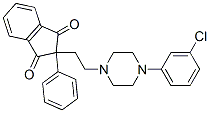 CAS#: 21569-32-4, 2-[2-[4-(3-Chlorophenyl)-1-Piperazinyl]Ethyl]-2-Phenyl-1,3-Indanedione