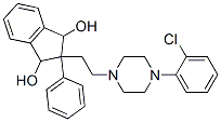 CAS 登录号：21569-42-6， 2-[2-[4-(2-氯苯基)-1-哌嗪基]乙基]-2-苯基-1,3-茚满二醇