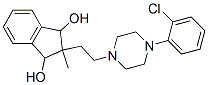 CAS 登录号：21569-48-2， 2-[2-[4-(2-氯苯基)-1-哌嗪基]乙基]-2-甲基-1,3-茚满二醇
