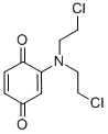 CAS 登录号：2158-71-6， 2-[二(2-氯乙基)氨基]环己-2,5-二烯-1,4-二酮