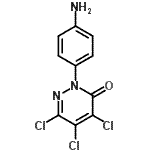 CAS 登录号：21583-77-7， 2-(4-氨基苯基)-4,5,6-三氯-3(2H)-哒嗪酮