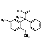 CAS 登录号：215929-34-3， 2-(2-甲氧基-5-甲基苯基)-2-苯丙酸