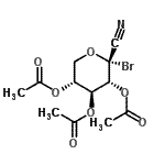 CAS 登录号：215942-92-0， [(3R,4S,5R,6R)-4,5-二乙酰氧基-6-溴-6-氰基-四氢吡喃-3-基]乙酸酯