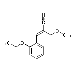 CAS 登录号：216384-76-8， (2Z)-3-(2-乙氧基苯基)-2-(甲氧基甲基)丙烯腈