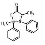 CAS#: 21648-70-4, 2,4-Dimethyl-2,3-diphenyl-1,3,2-oxazasilolidin-5-one