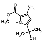 CAS#: 216574-65-1, Methyl 3-Amino-5-(2-Methyl-2-Propanyl)-1H-Pyrrole-2-Carboxylate