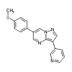 CAS 登录号：216661-72-2， 6-(4-甲氧基苯基)-3-(3-吡啶基)吡唑并[1,5-a]嘧啶