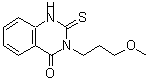 CAS 登录号：216880-47-6， 3-(3-甲氧基丙基)-2-硫代-1H-喹唑啉-4-酮