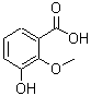 CAS 登录号：2169-28-0， 3-羟基-2-甲氧基苯甲酸
