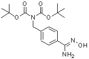 CAS 登录号：217313-83-2， [4-(N'-羟基甲脒基)苄基]亚氨基二甲酸二叔丁酯