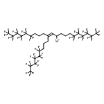 CAS 登录号：217805-02-2， [1,1,1,2,2,3,3,4,4,5,5,6,6,16,16,17,17,18,18,19,19,20,20,21,21,21-二十六氟-12-(4,4,5,5,6,6,7,7,8,8,9,9,9-十三氟壬基)-11-二十一碳烯-10-基]-lambda<sup>2</sup>-锡烷