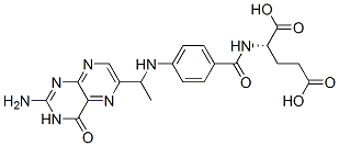 CAS 登录号：2179-16-0， (2S)-2-[[4-[1-(2-氨基-4-氧代-1H-蝶啶-6-基)乙基氨基]苯甲酰基]氨基]戊二酸