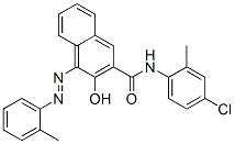 CAS 登录号：21839-86-1， N-(4-氯-2-甲基苯基)-3-羟基-4-[(2-甲基苯基)偶氮]萘-2-甲酰胺