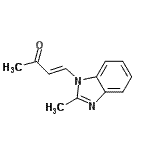 CAS 登录号：218436-89-6， (3E)-4-(2-甲基-1H-苯并咪唑-1-基)-3-丁烯-2-酮