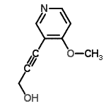 CAS#: 218593-96-5, 3-(4-Methoxy-3-Pyridinyl)-2-Propyn-1-Ol