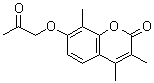 CAS 登录号：21861-39-2， 3,4,8-三甲基-7-(2-氧代丙氧基)-2H-苯并吡喃-2-酮