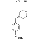 CAS 登录号：21868-01-9， 1-(4-甲氧基苄基)哌嗪二盐酸盐
