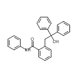 CAS 登录号：21868-83-7， 2-(2-羟基-2,2-二苯基乙基)-N-苯基苯甲酰胺