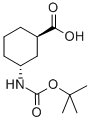 CAS 登录号：218772-92-0， (1R,3R)-rel-3-[[(1,1-二甲基乙氧基)羰基]氨基]-环己烷羧酸