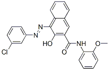 CAS 登录号：21889-27-0， 4-[(3-氯苯基)偶氮]-3-羟基-N-(2-甲氧基苯基)萘-2-甲酰胺
